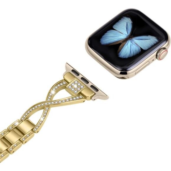 Apple Watch Band 38mm 40mm 41mm 42mm(Series10) Women Series iwatch Bands Bling - Picture 4 of 6